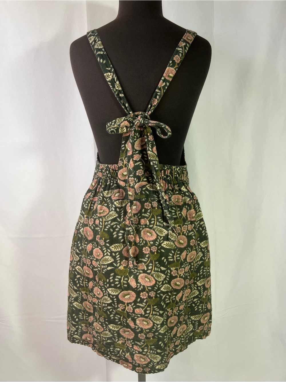 Natural Life Dakota Tie Back Mini Dress - M - overall style sleeveless floral - Picture 4 of 10